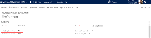 auto generation of charts, entity, Relationship Charts, Generation Templates, charts automatically populated on defined events