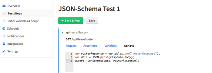 API Testing Using The JSON Schema